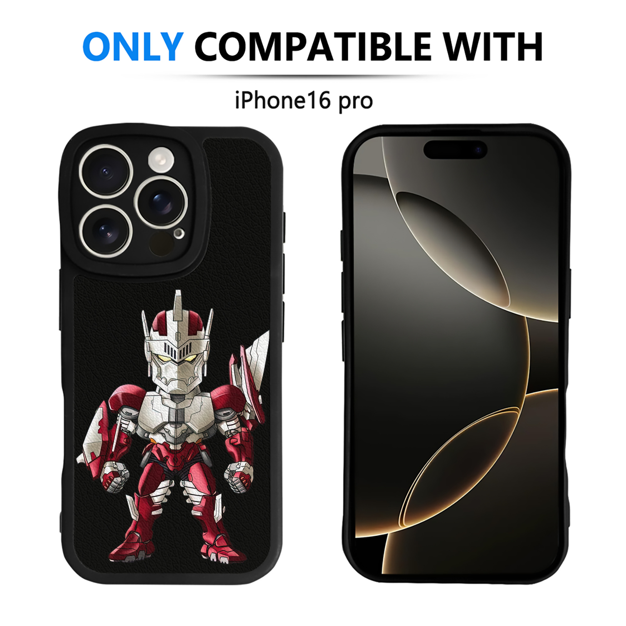 （画像用） ウルトラマン Ultraman 【iPhone 16シリーズ対応】シリコンスマホケース（レザー調） 材質：シリコン